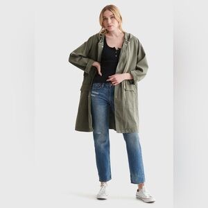 Lucky brand Olive Green utility  Parka jacket